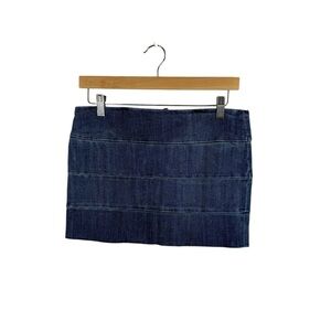 VINTAGE Y2K Current/Elliott Low Rise Denim Mini Skirt in Blue Size S (1)